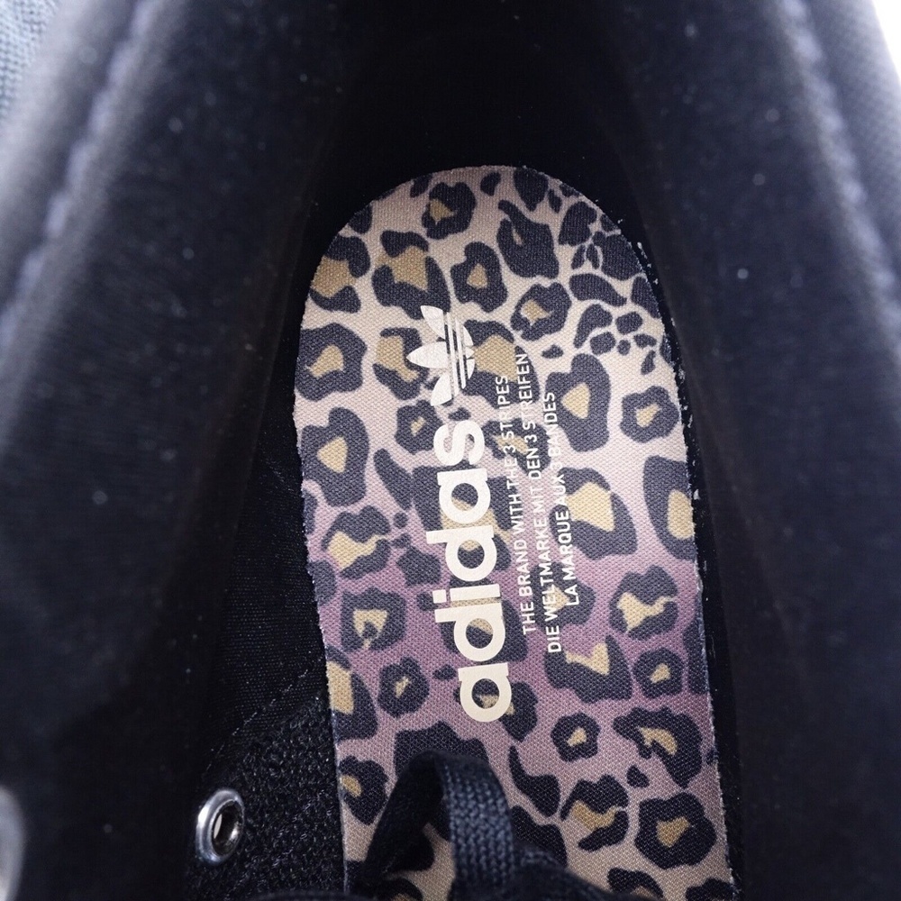 NEW adidas Originals Nizza Trek Leopard Platform Sneaker FZ5999 Black - Picture 8 of 9